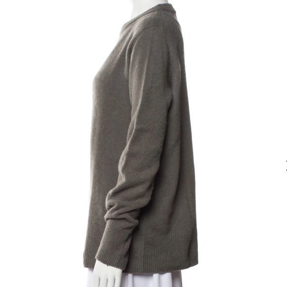 Retail $2312 Rare The Row Taupe Sibem Wool Crew Neck Sweater Size XS - Picture 2 of 12